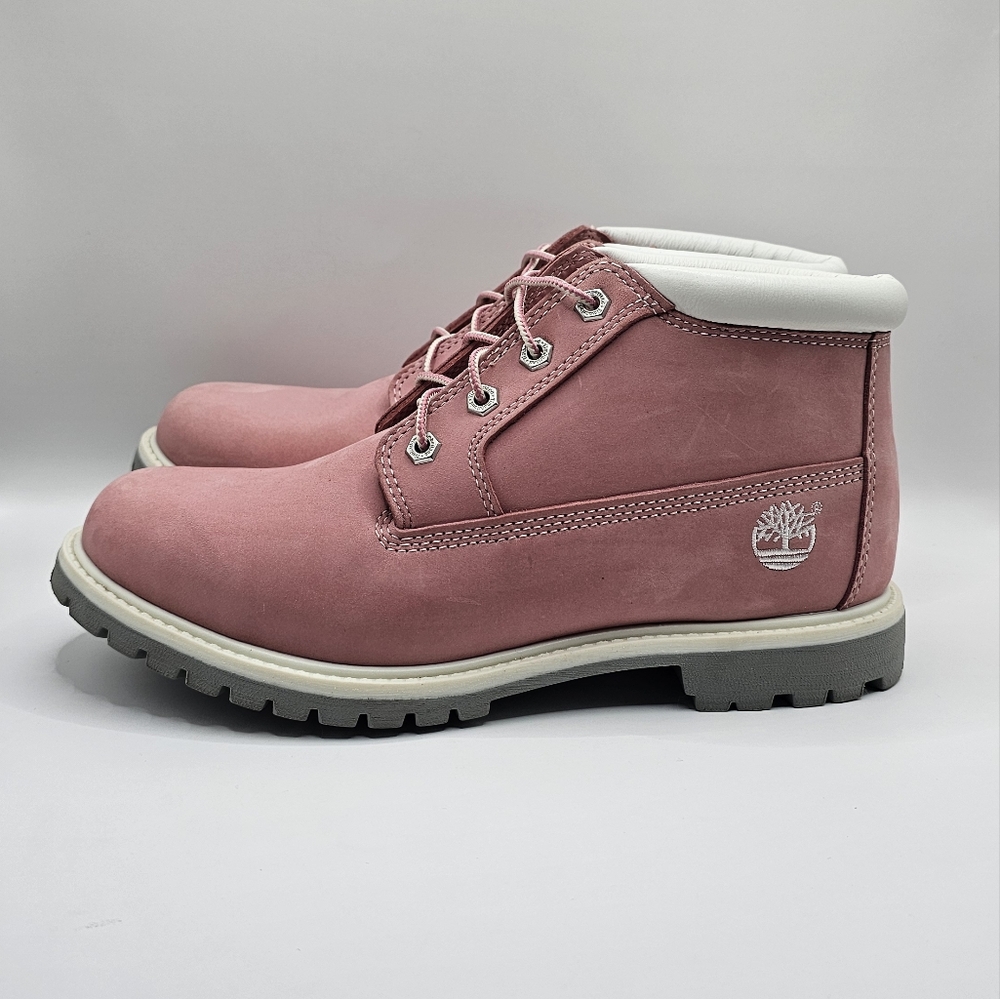 Timberland Pink Nuckbuck Nellie Chukka Short Boots